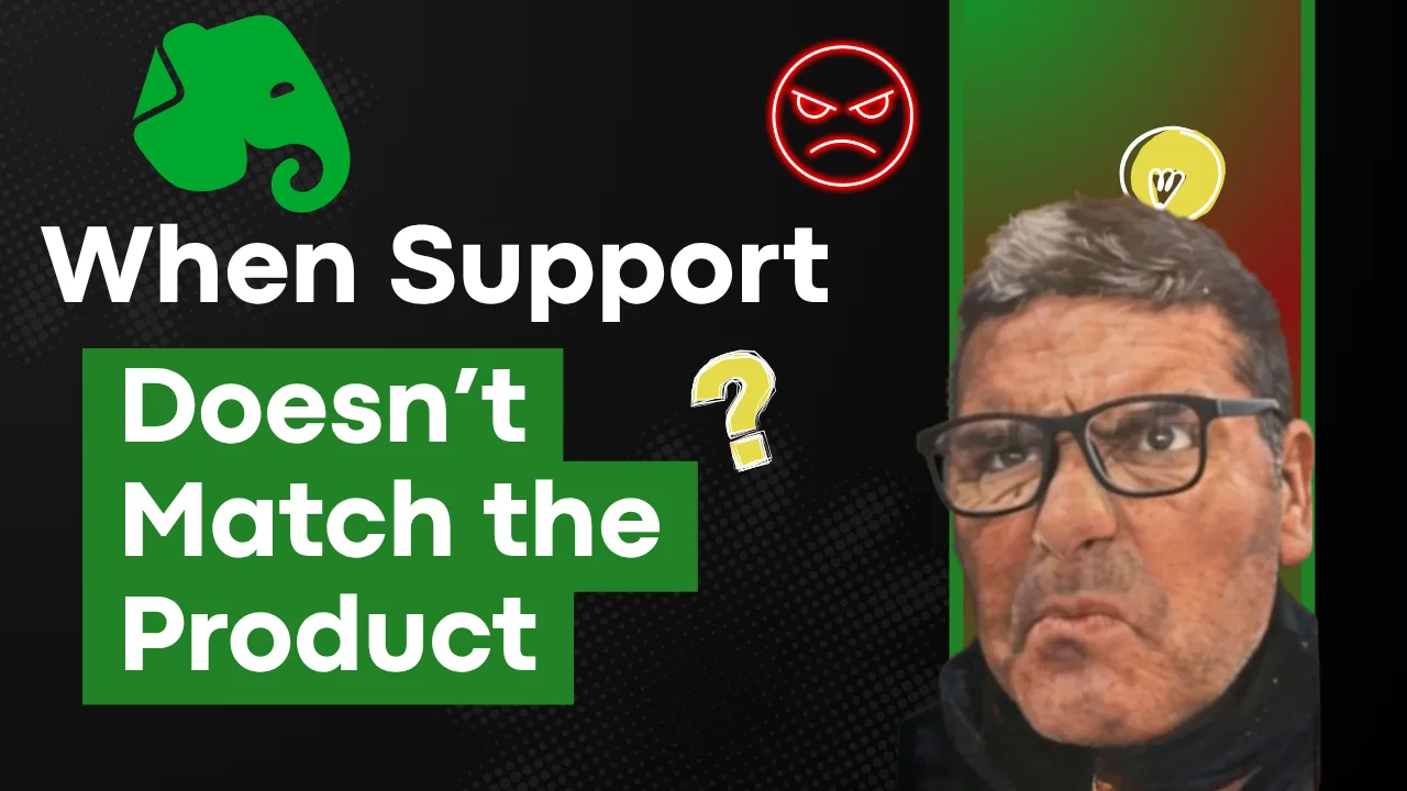 Professional frustrated with SaaS tool error during work